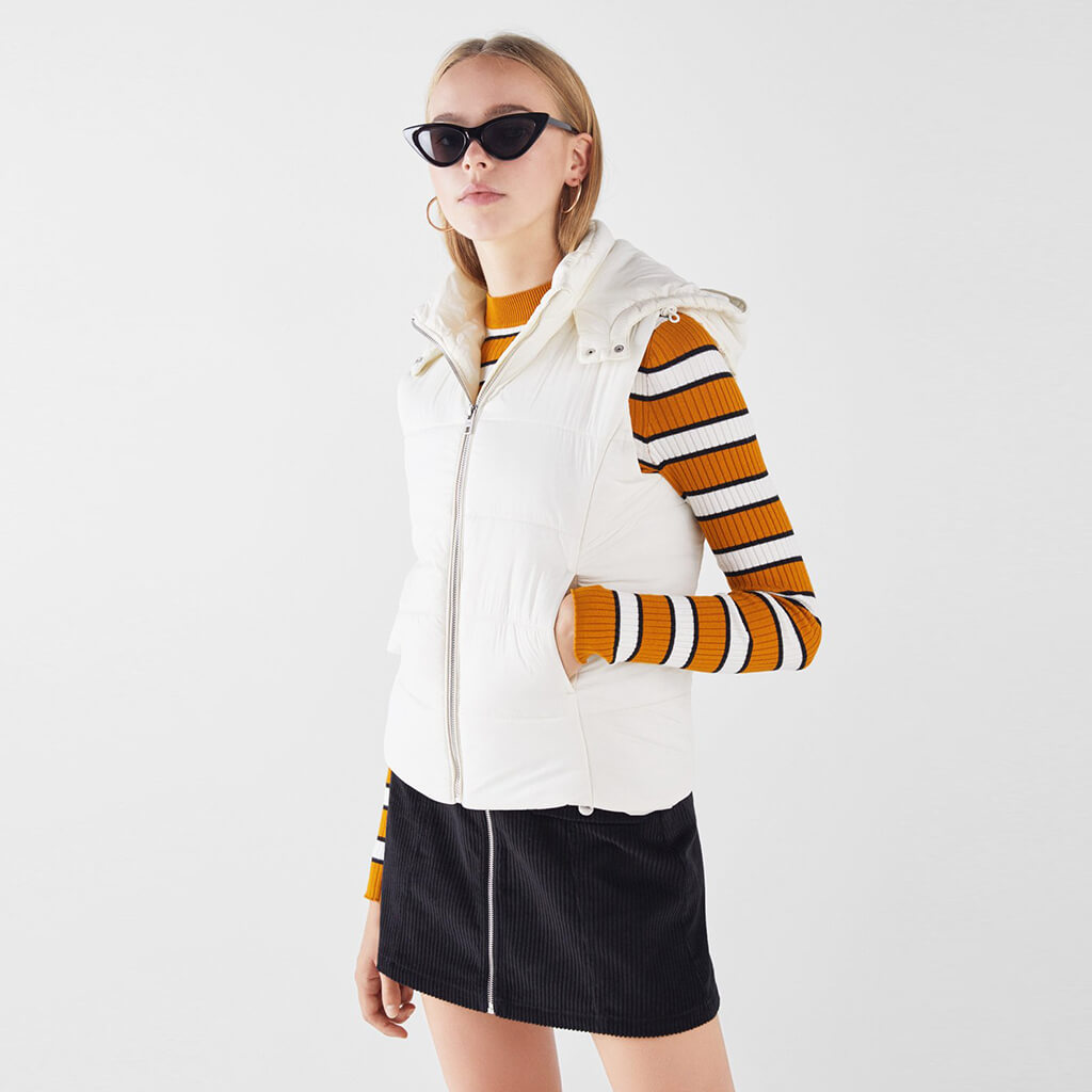 Sudadera con capucha acolchada